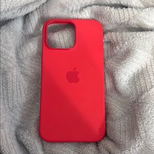 iPhone 14 Pro Max Red Apple Silicone Case
